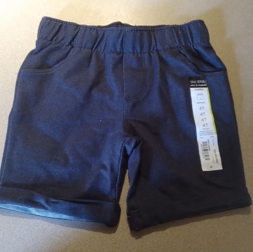 Okie Doki toddler girls denim pattern pants